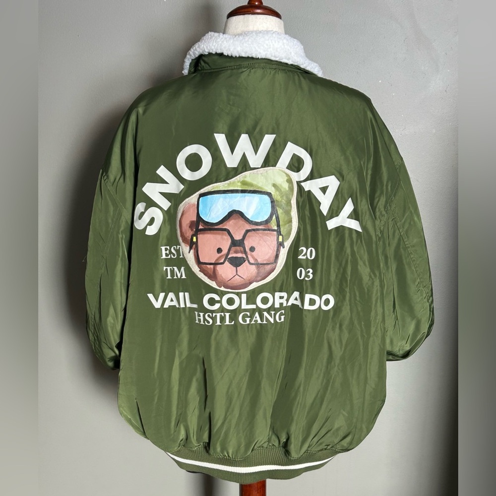 Hustle Gang Green Snowday Jacket men’s 2xl - Picture 5 of 16